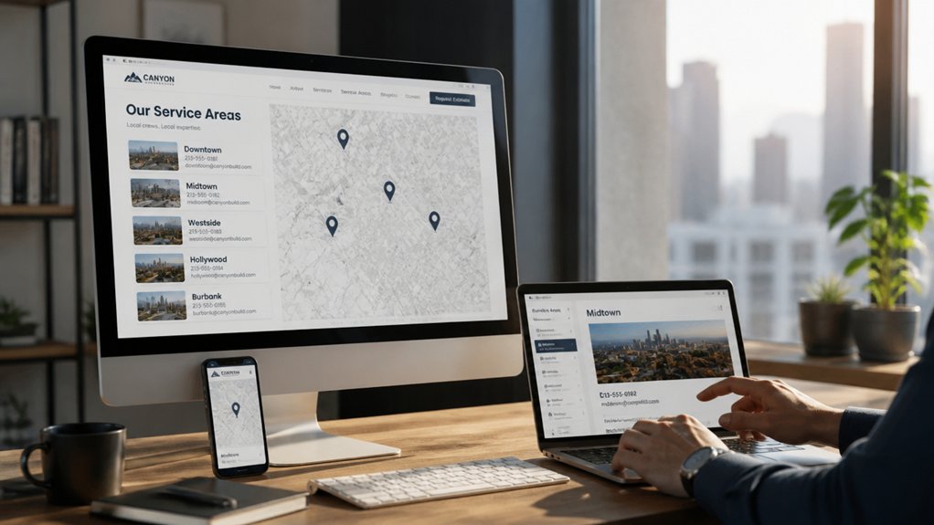 localized service area pages