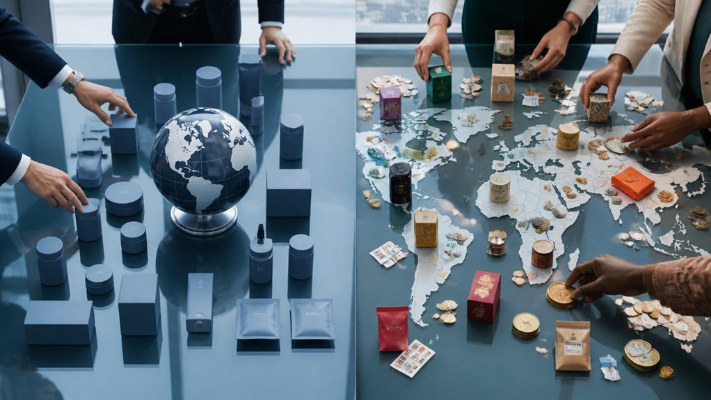 global marketing vs international marketing